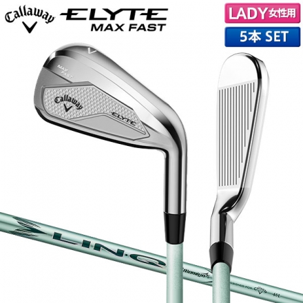 レディースキャロウェイ エリート マックス ファスト アイアンセット 5