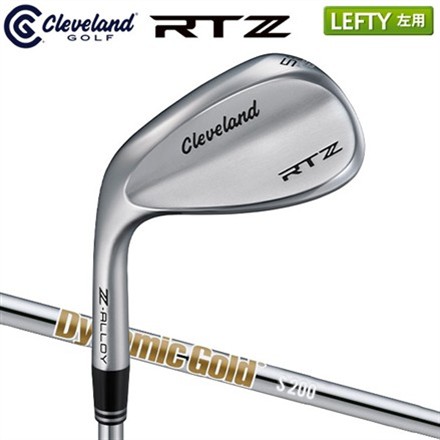 レフティー/左用クリーブランド ゴルフ RTZ ツアーサテン ウェッジ ダイナミックゴールド S200 スチールシャフト 50度/10度/Mid