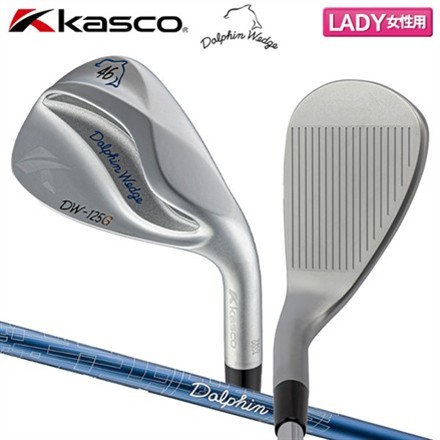 レディースキャスコ ドルフィンウェッジ クロムメッキ DW-125G セミグースネック ウェッジ Dolphin DP-231 L カーボンシャフト 46度/L