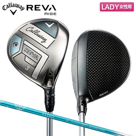 レディースキャロウェイ REVA RISE フェアウェイウッド ELDIO40 for Callaway カーボンシャフト 5FW/21度/L