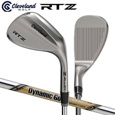 カスタムスペッククリーブランド ゴルフ RTZ ツアーラック ウェッジ ダイナミックゴールドEXツアーイシュー スチールシャフト ノーメッキ 60度/10度/S200