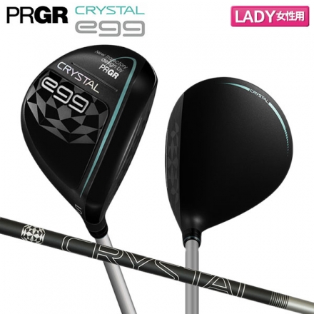 レディースプロギア クリスタルエッグ フェアウェイウッド クリスタル カーボンシャフト 3W/16度/A