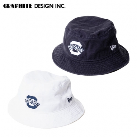グラファイトデザイン ニューエラ オリジナル バケット ハット ネイビー