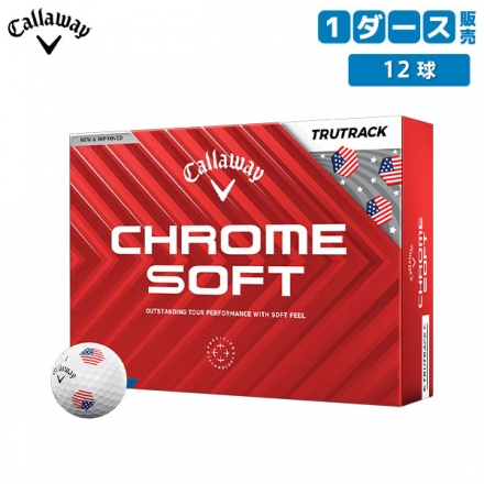 数量限定キャロウェイ クロムソフト USA トゥルートラック ゴルフボール ホワイト