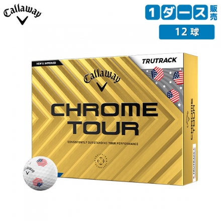 数量限定キャロウェイ クロムツアー USA トゥルートラック ゴルフボール ホワイト