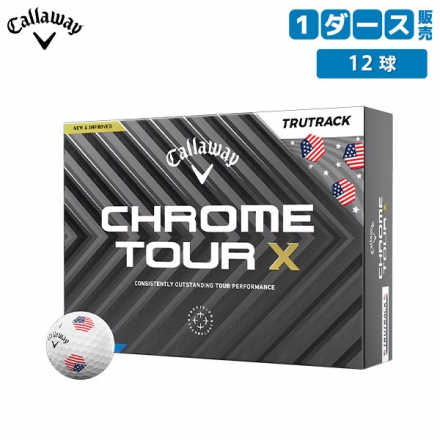 数量限定キャロウェイ クロムツアーX USA トゥルートラック ゴルフボール ホワイト