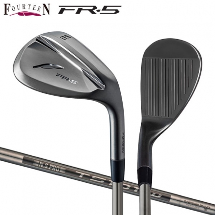 フォーティーン FR-5 ダイヤモンドブラックサテン仕上げ ウェッジ N.S.PRO TS101W-BK スチールシャフト 46度/8度