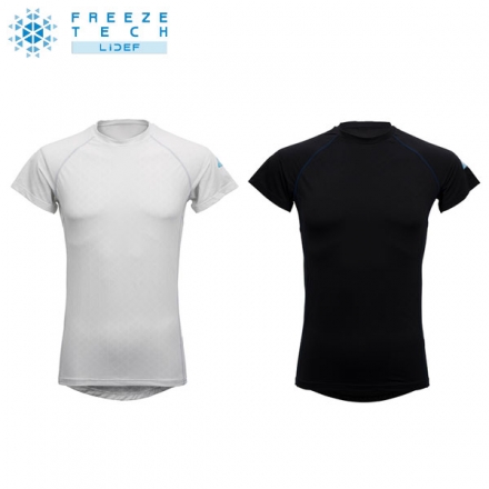リベルタ FREEZE TECH PERFORMANCE LINE 25153384 冷感 半袖 クルーネック シャツ ブラック(BLK)/LL