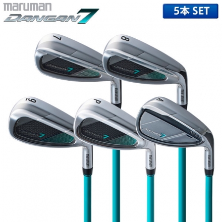 マルマン ゴルフ DANGAN7 MAX アイアンセット 5本組(7-P,AorS) TENSEI for DANGAN7 シャフト 7-P,S/ワンフレックス