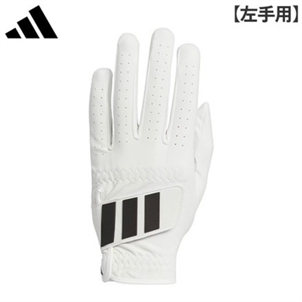 左手用アディダス KVH43 パームラップ ゴルフグローブ ホワイト(JE7180) 22cm