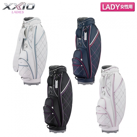 レディースダンロップ ゼクシオ GGC-X165W カート キャディバッグ ホワイト×ブルー