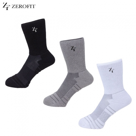 イオンスポーツ ゼロフィット スポーツ ソックス ミドル ブラック/M