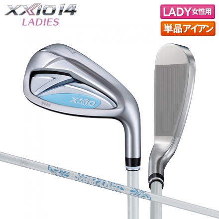 レディースダンロップ ゼクシオ14 アイアン単品 ゼクシオ MP1400L カーボンシャフト ブルー #5/A