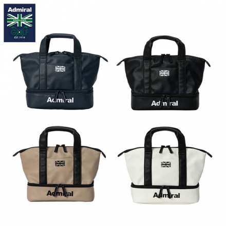 アドミラル ADMZ6AT8 シボ合皮 保冷 ラウンドバッグ ネイビー(30)