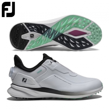 フットジョイ プロエスエル ボア 56956 スパイクレス ゴルフシューズ ホワイト×ブラック 27.0cm