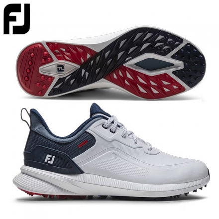 フットジョイ プロエスエル レース 56949 スパイクレス ゴルフシューズ ホワイト×ブルー 26.0cm