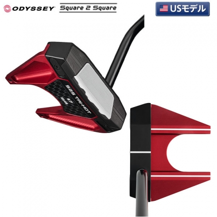 USモデルオデッセイ Square 2 Square TRI-HOT Seven SB パター ストロークラボ120 ブラック スチールシャフト シングルベント #7 35インチ