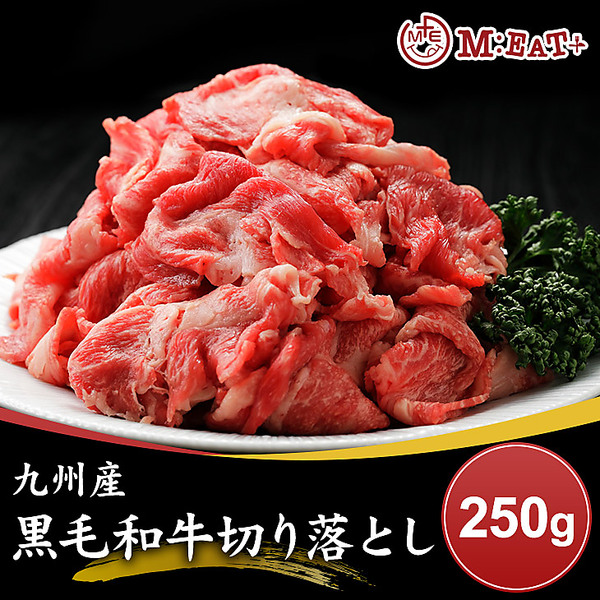 【Meat Plus】「九州産」黒毛和牛切り落とし（250g）