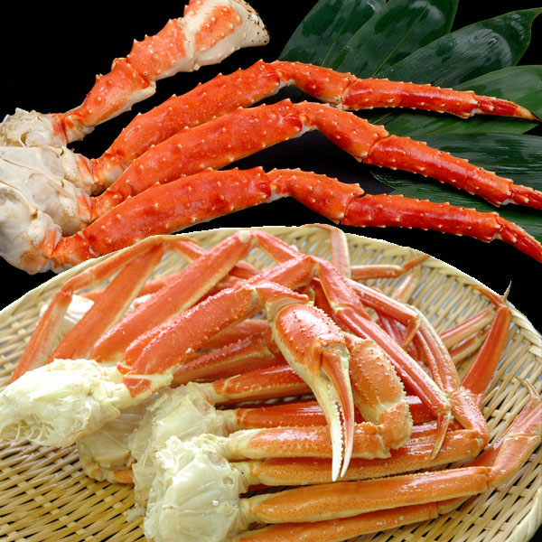 二大蟹食べ比べ（タラバガニ脚1kg前後、ズワイガニ脚1kg前後）