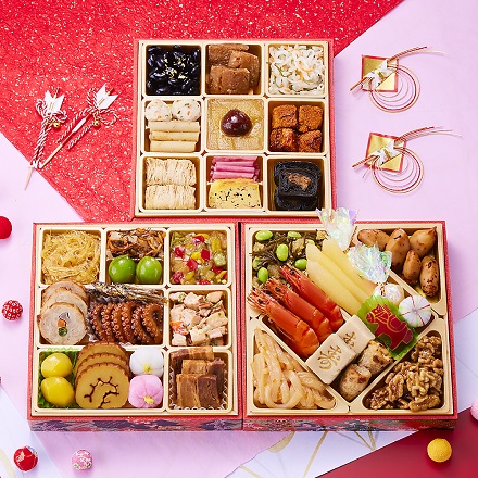 冷凍おせち 2～3人前 和洋風三段重 板前魂の花籠 【販売終了日:2025年12月21日】