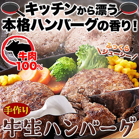 牛生ハンバーグ1.5kg(150g×10個)