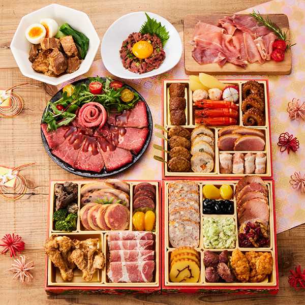 冷凍 3人前 板前魂の肉三昧おせち 三段重 和洋風 【販売終了日：2026/12/20】