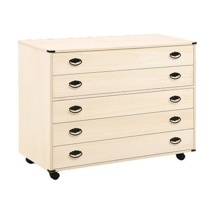 日本製 桐チェスト 桐 チェスト 5段 シンプル 国産 ナチュラル 薄茶 和室 五段 衣類収納