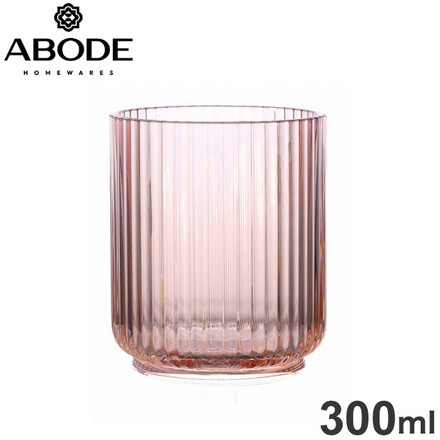 メサ タンブラー 300ml ピンク JMSTB100MTPK ABODE Homeware MS樹脂 7.5×7.5×9cm 300ml 0~80℃ 食洗機対応 耐衝撃性 割れにくいグラス 日本国内限定サイズ