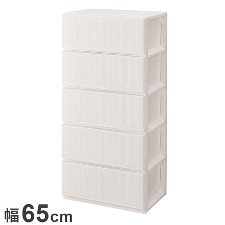 天馬 プロフィックス スタイルケース組立式 6505深型 ホワイト 衣類収納 収納ケース チェスト クローゼット収納