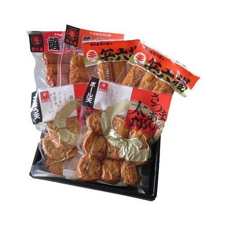 鹿児島 創業大正元年 有村屋 さつまあげ 真空タイプ 上揚げ（6本）110g×1、ミニ小判（4枚）110g×1、兵六揚（3本）110g×2、ごぼう天太郎（5枚）160g×1、ボール天太郎（9個）160g×1 真空タイプ