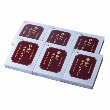 東京 人形町 「日山」 日山の牛スジカレー セット 6個 カレー 牛すじカレー 牛スジカレー200ｇ×6