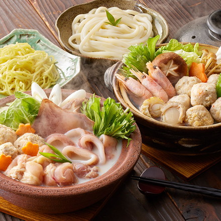 鶏白湯鍋&海鮮つみれ鍋 食べ比べセット 鍋セット
