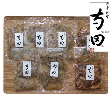 大阪 日本料理 寺田 国産牛すじ煮込みと牛丼の素 牛すじ煮込み120g×2、牛丼の素135g×5