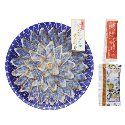 福岡 ふく太郎本部 山口県萩産活〆 まふく炙り刺身