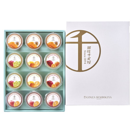 銀座千疋屋 銀座フルーツジュレ 12個 フルーツ ジュレ ゼリー 千疋屋