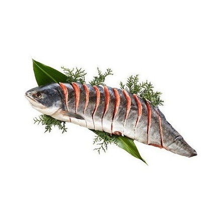 北海道産 新巻鮭半身姿切身700g 北海道産新巻鮭姿切身（半身、2分割真空）700g×1