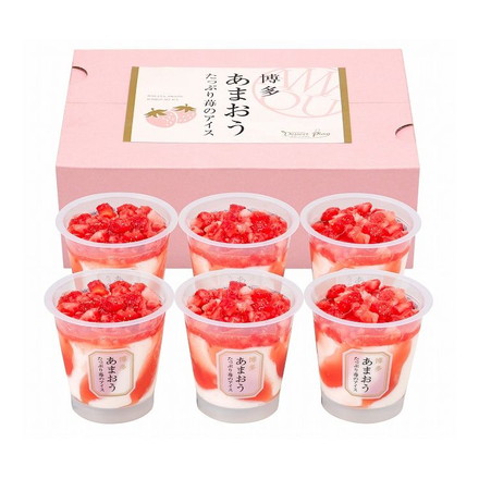 福岡 博多あまおう たっぷり苺のアイス 6個入り