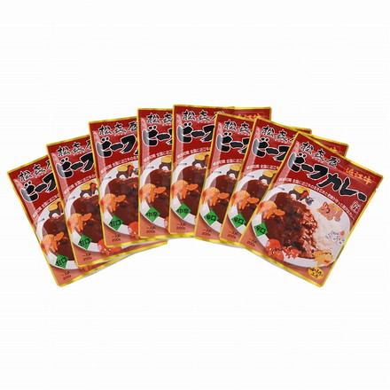 滋賀 「松喜屋」 近江牛 ビーフカレー 8食 牛肉 カレー 甘口200g×3、中辛200g×2、辛口200g×3