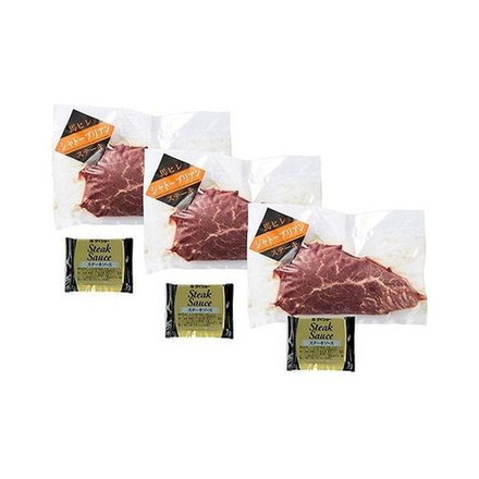 熊本 フジチク 馬シャトーブリアンセット 馬シャトーブリアンステーキ150ｇ×3、ステーキソース20ｇ×3