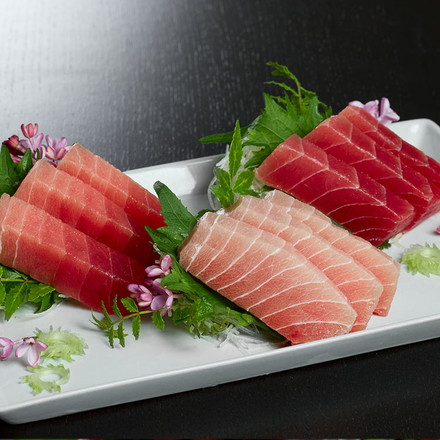 神奈川 「三浦三崎」 目鉢まぐろの詰合せ 大トロ200g×1、中トロ200g×1、赤身200g×1 解凍