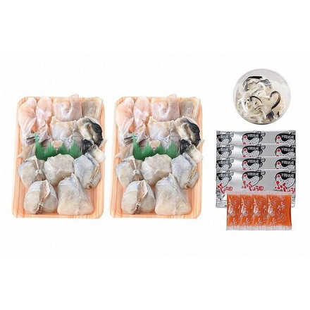 「関とら本店」 とらふくちり鍋セット とらふぐちり300g×2、とらふぐ皮60g、ふく醤油30ml×4、もみじおろし10g×4