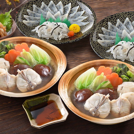 「関とら本店」 とらふく刺身 とらふくちり個食鍋セット