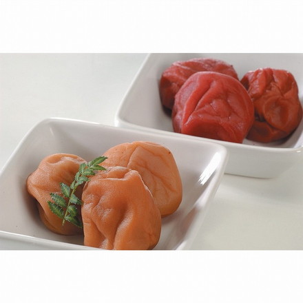 和歌山 紀州南高梅 つぶれ梅 うす塩味（塩分6%）×1kg、しそ風味（塩分6%）×1kg