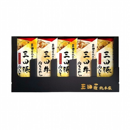 兵庫 「三田屋総本家」 肉珍味 セット 5個 豚肉みそ 牛肉ちりめん 新生活 お祝い お取り寄せ 三田豚肉みそ100g×3、三田牛肉ちりめん40g×2