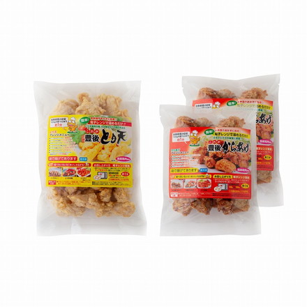 大分名物 豊後 とり天 & 唐揚げ セット 3個 鶏天 からあげ とり天500g、唐揚げ300g×2