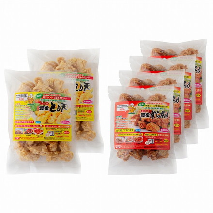 大分名物 豊後 とり天 & 唐揚げ セット 6個 鶏天 からあげ （とり天500g、唐揚げ300g×2）×2