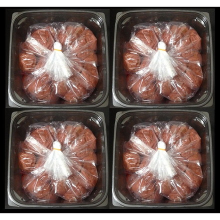 和歌山 紀州 南高梅 つぶれ梅 しそ 4個 しそ漬け 2kg（500g×4）