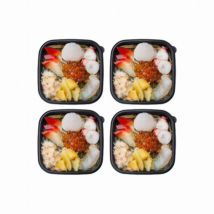 7種 海鮮 松前漬 個食タイプ 4個 七種海鮮松前漬け（帆立、ヒラメ、ホッキ貝、ズワイガニむき身、タコ、味付数の子、いくら醤油漬け、松前漬け）100ｇ×4