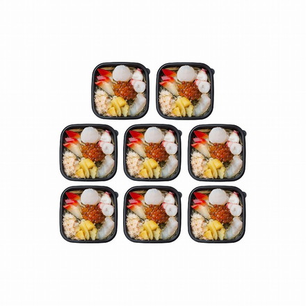 7種 海鮮 松前漬 個食タイプ 8個 七種海鮮松前漬け（帆立、ヒラメ、ホッキ貝、ズワイガニむき身、タコ、味付数の子、いくら醤油漬け、松前漬け）100ｇ×8