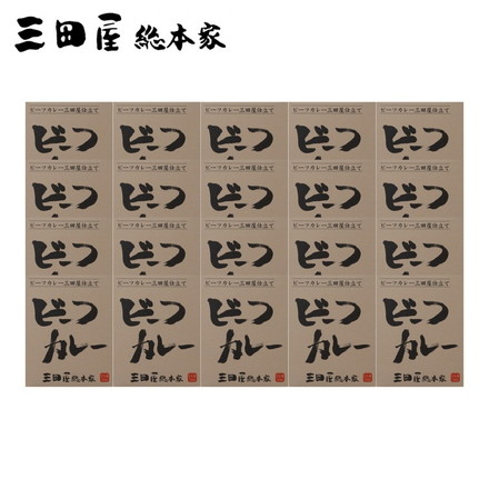 三田屋総本家 ビーフカレー20食 カレー 210g×20食 計4.2kg 常温